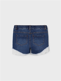 NAME IT Blonde Denim Shorts Salli Dark Blue Denim